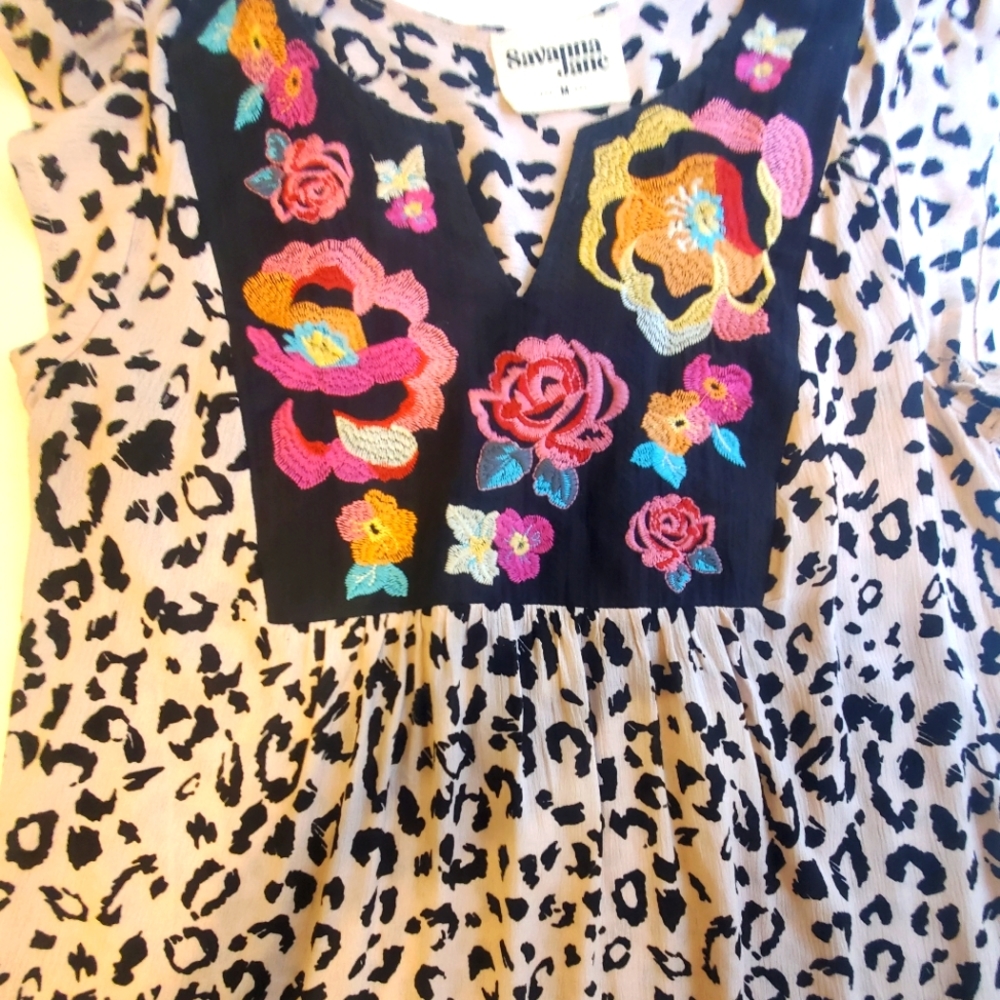 Savanna Jane leopard blouse